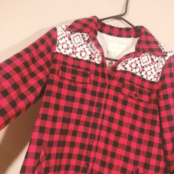 En Creme ASOS Plaid Buffalo Checkered Jacket - Picture 4 of 10